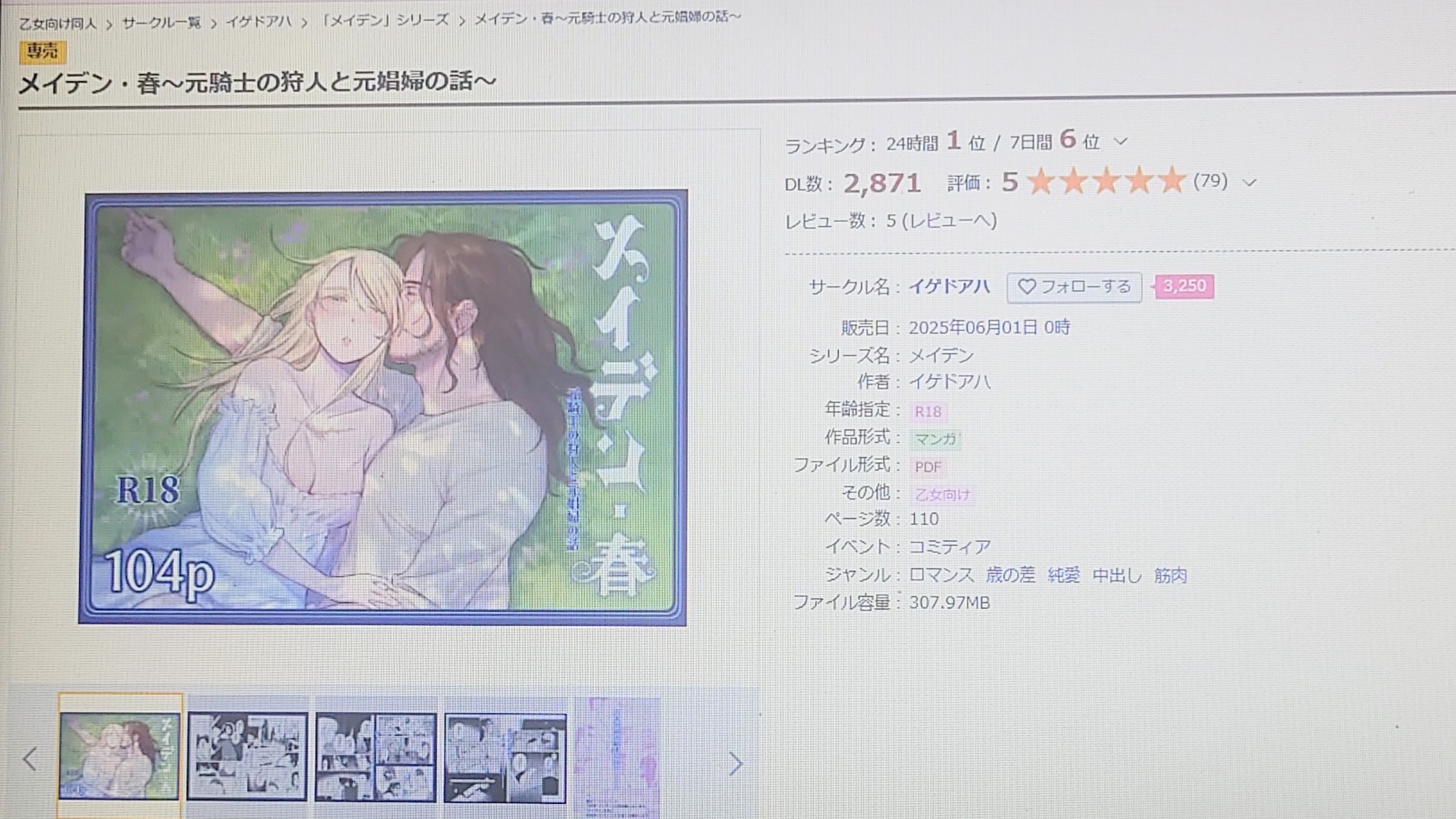 メイデン・春~元騎士の狩人と元娼婦の話~ 作品紹介